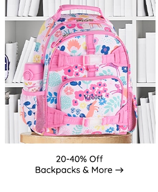 20-40% OFF BACKPACKS AND MORE