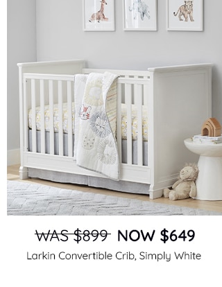 LARKIN CONVERTIBLE CRIB, SIMPILY WHITE