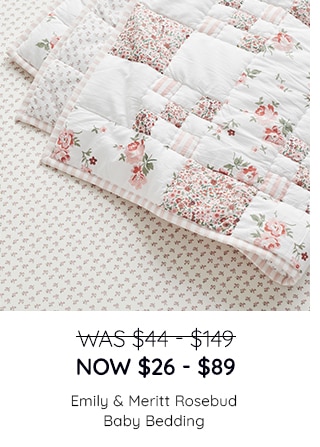 EMILY AND MERITT ROSEBUD BABY BEDDING