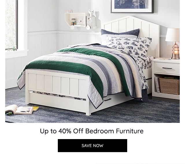 UP TO 40% OFF BEDROOM FURNITURE