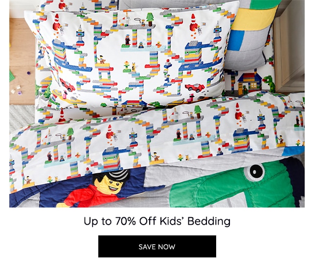 UP TO 70% OFF KIDS BEDDING