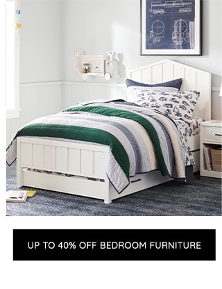 UP TO 40% OFF BEDROOM FURNITURE