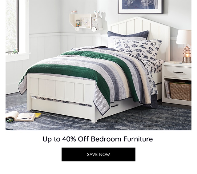 UP TO 40% OFF BEDROOM FURNITURE