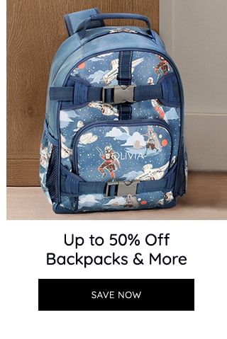 UP TO 50% OFF BACKPACKS AND MORE