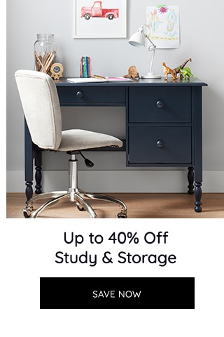 UP TO 40% OFF STUDY & STORAGE