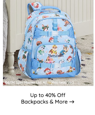 UP TO 50% OFF BACKPACKS AND MORE