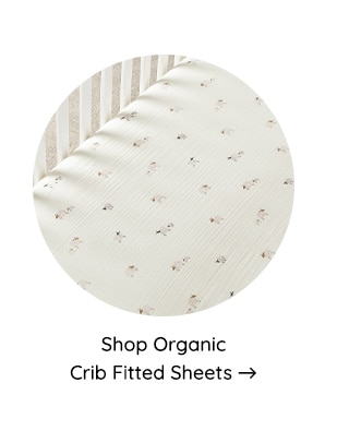 SHOP ORGANIC CRIB FITTED SHEETS