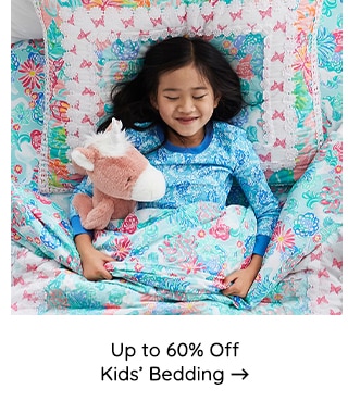 UP TO 60% OFF KIDS' BEDDING