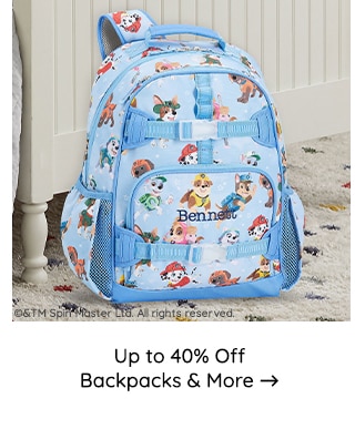 UP TO 40% OFF BACKPACKS AND MORE