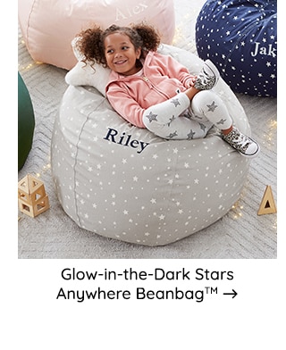 GLOW IN THE DARK STARS ANYWHERE BEANBAG