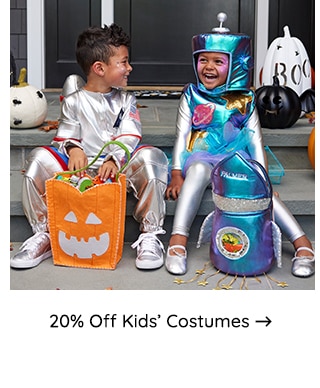 20% OFF KIDS' COSTUMES