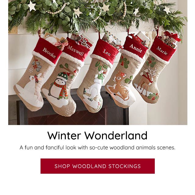 SHOP WOODLAND STOCKINGS