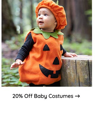 20% OFF BABY COSTUMES