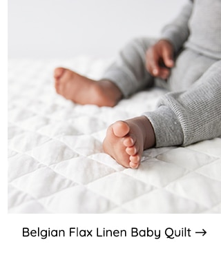 BELGIAN FLAX LINEN BABY QUILT