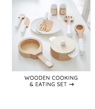 WOODEN COOKING & EATING SET