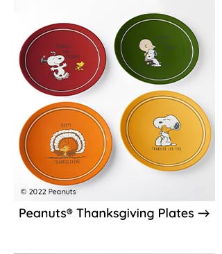 PEANUTS THANKSGIVING PLATES