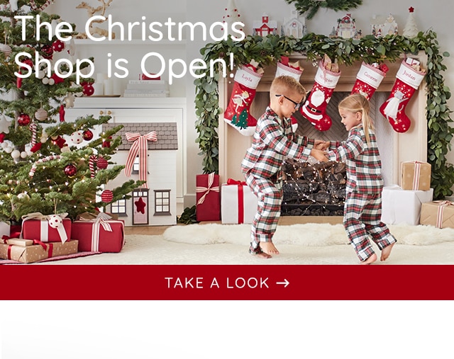 THE CHRISTMAS SHOP IS OPEN