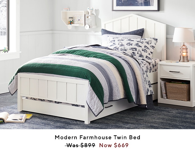 MODERN FARMHOUSE TWIN BED