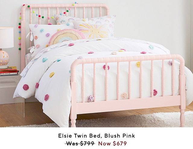 ELSIE TWIN BED BLUSH PINK