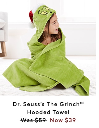 DR. SEUSS'S THE GRINCH HOODED TOWEL