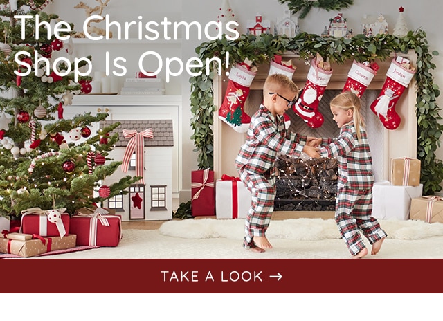 THE CHRISTMAS SHOP IS OPEN