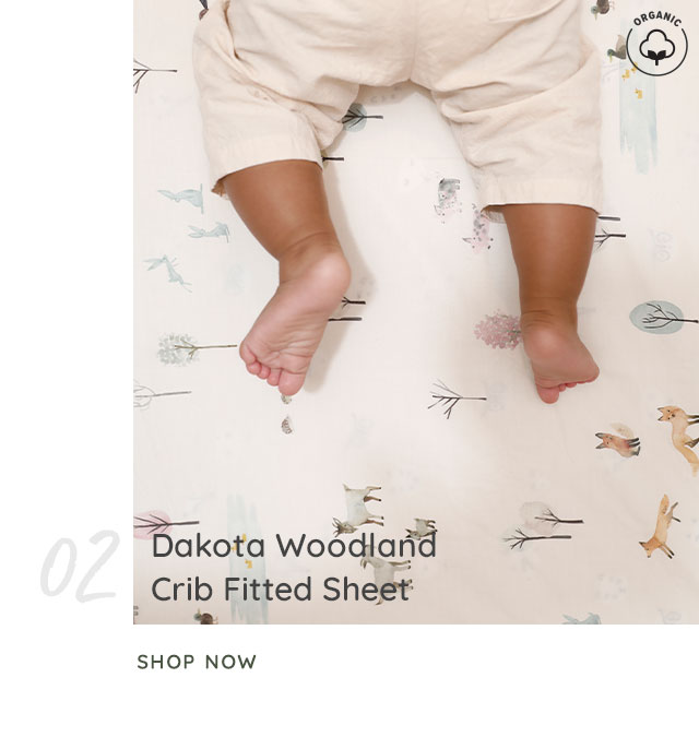 DAKOTA WOODLAND CRIB FITTED SHEET