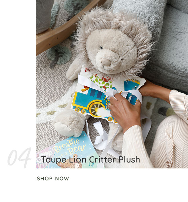 TAUPE LION CRITTER PLUSH