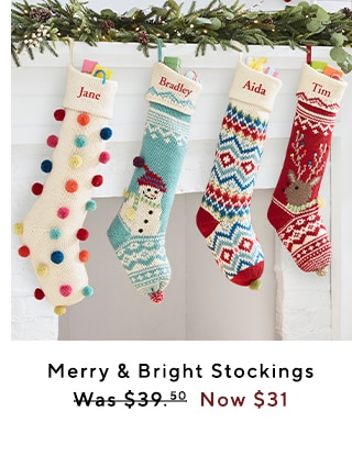 MERRY AND BRIGHT STOCKINGS