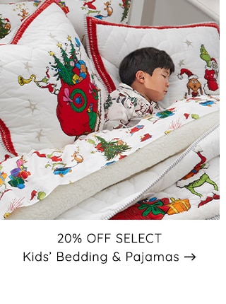 20% OFF SLESCT KDIS BEDDING AND PAJAMAS