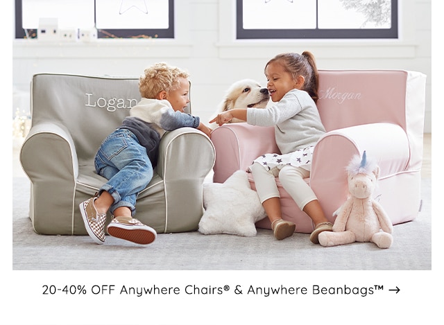 20-40% OFF ANYWHERE CHAIRS AND ANYWHERE BEANBAGS