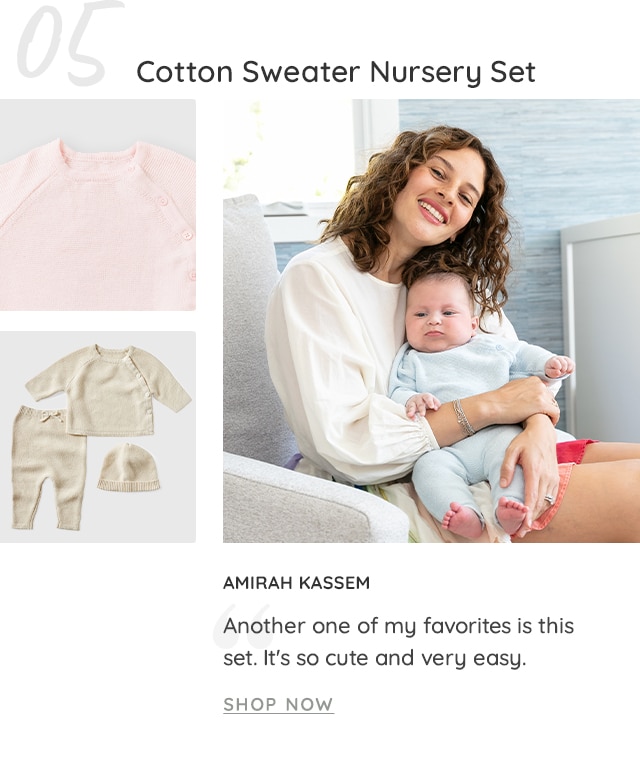 COTTON SWEATER NURSERY SET