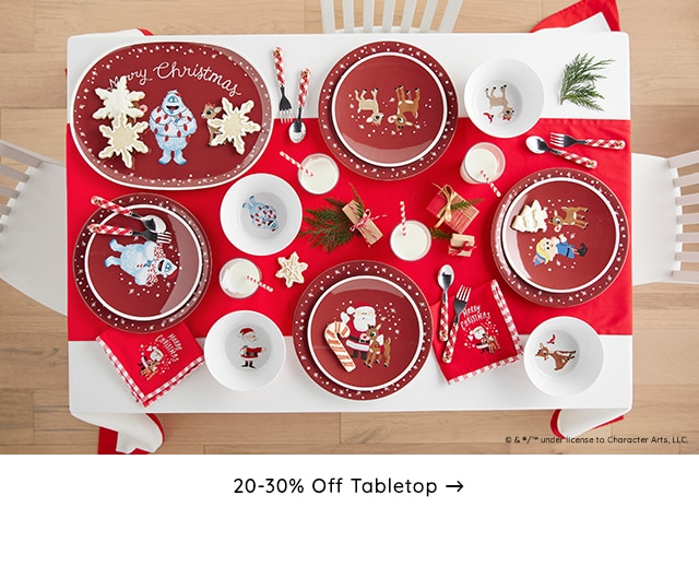 SHOP 20-30% OFF TABLETOP