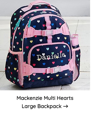 MACKENZIE MULTI HEARTS LARGE BACKPACK