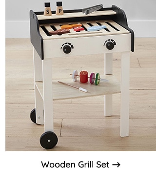 WOODEN GRILL SET