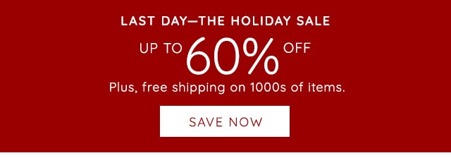 THE HOLIDAY SALE