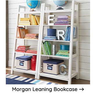 MORGAN LEANING BOOKCASE