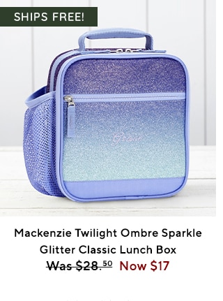 MACKENZIE TWILIGHT OMBRE SPARKLE LUNCH BOX