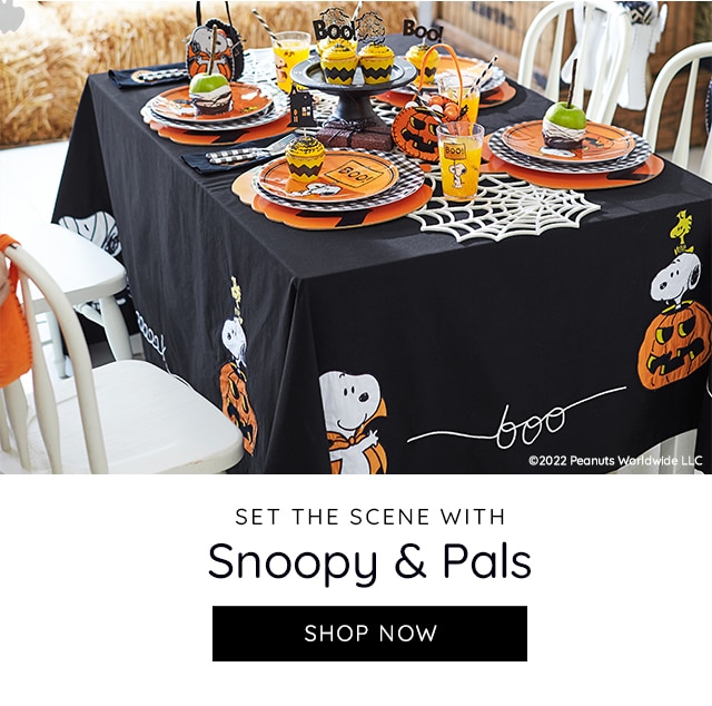 SET THE SCENE WITH SNOOPY & PALS