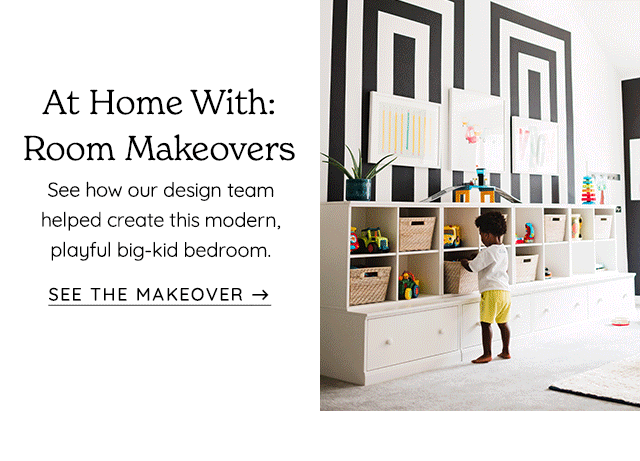 AT HOME WITH ROOM MAKEOVERS