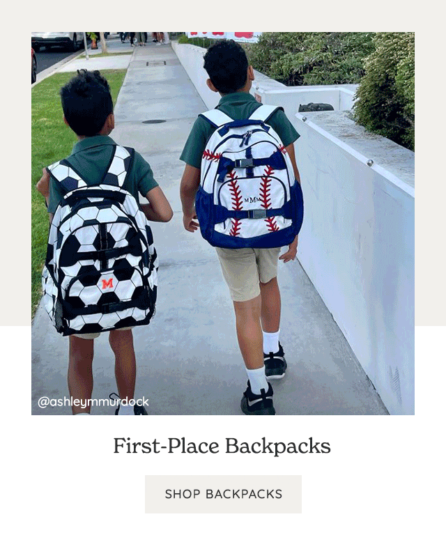FIRST PLACE BACKPACKS
