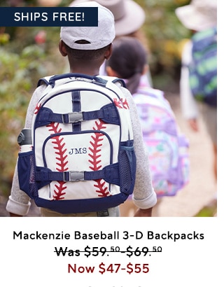  Mackenzie Baseball 3-D Backpacks Was$59:20-569-50 Now $47-$55 