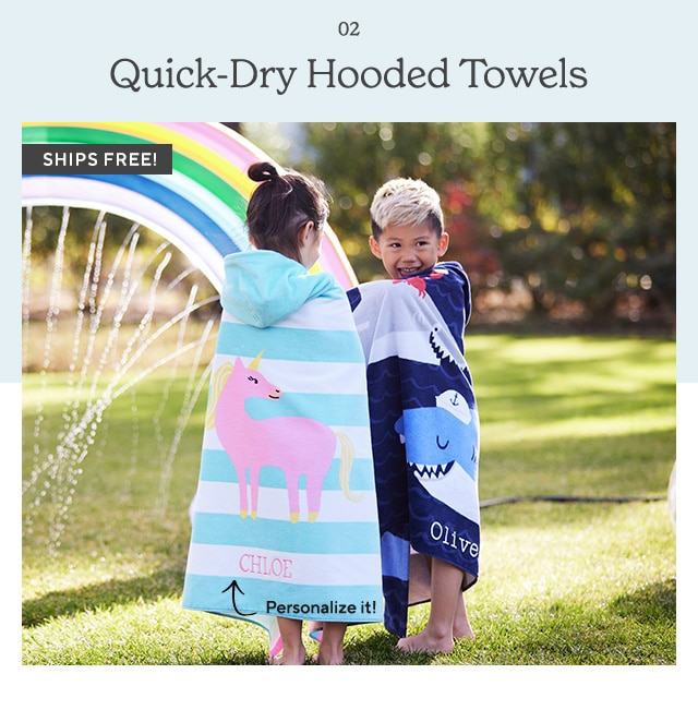 QUICK-DRY HOODED TOWELS