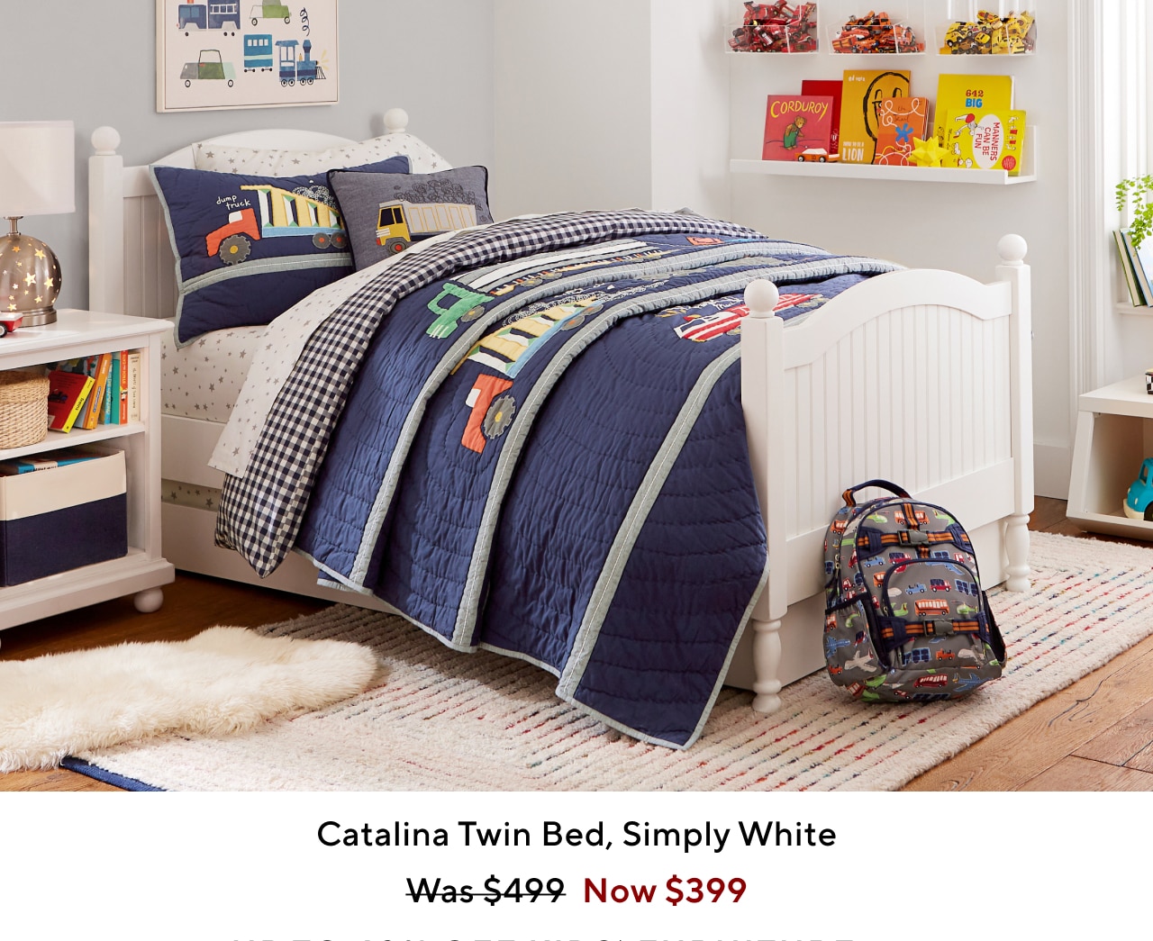 CATALINA TWIN BED, SIMPLY WHITE