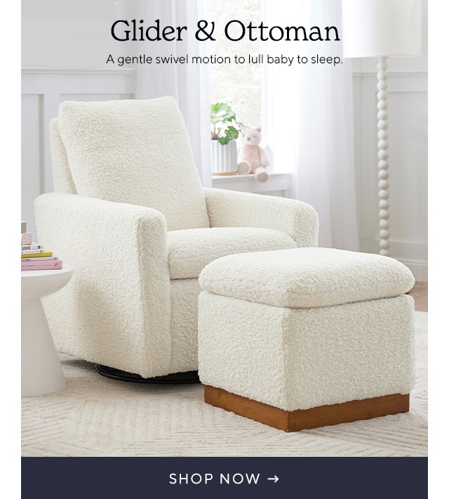 Paxton glider and online ottoman set