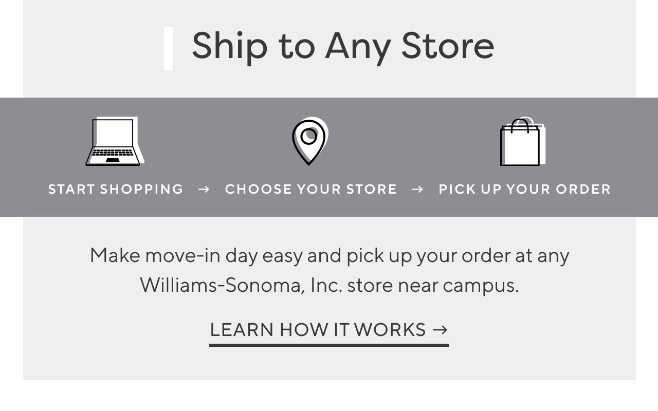 SHIP TO ANY STORE