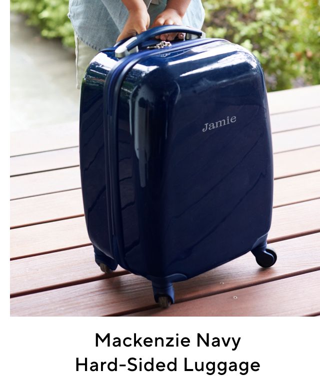 MACKENZIE NAVY HARD SIDED LUGGAGE