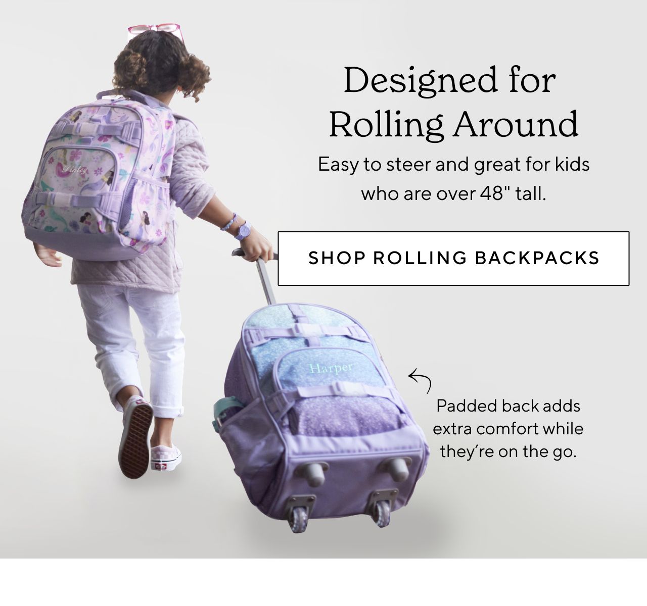 Pottery barn rolling outlet backpack