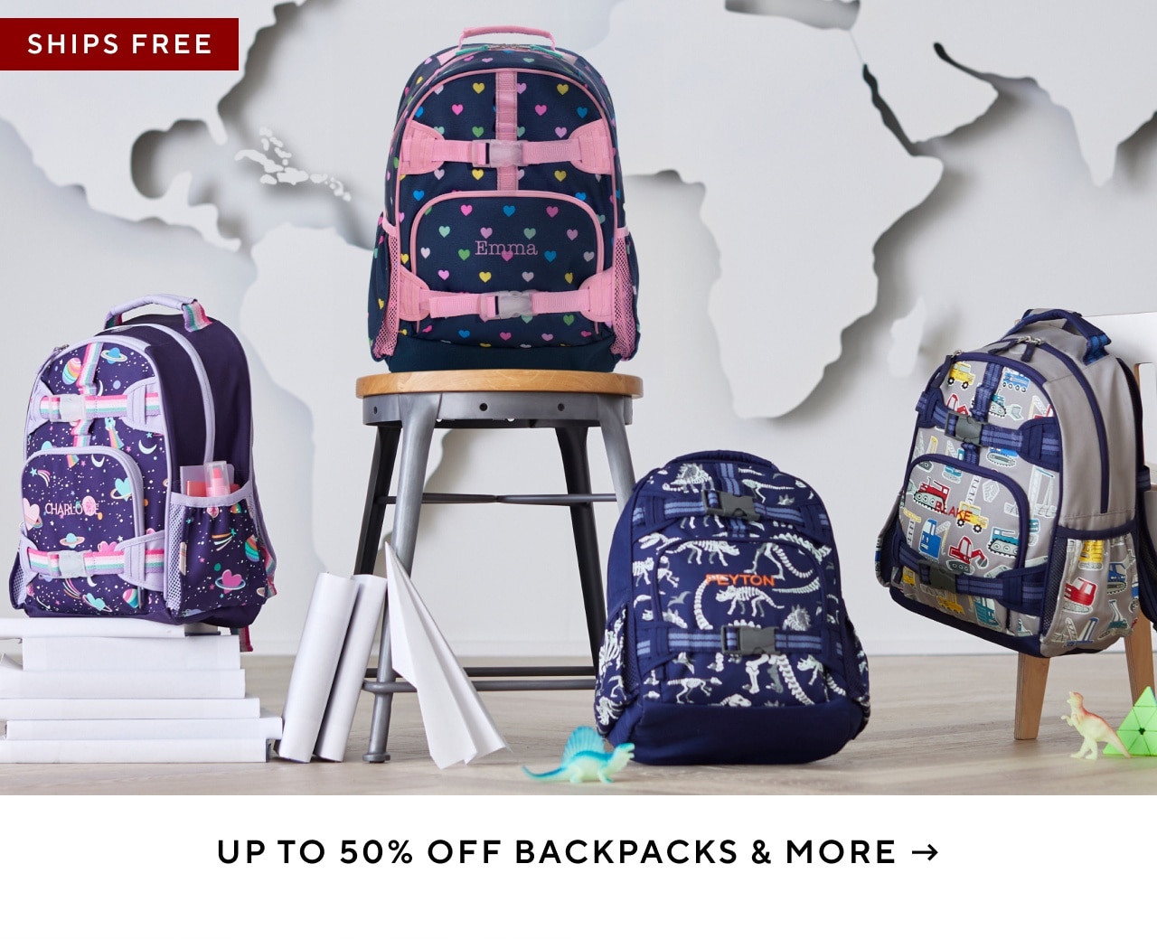 UP TO 50% OFF BACKPACKS AND MORE