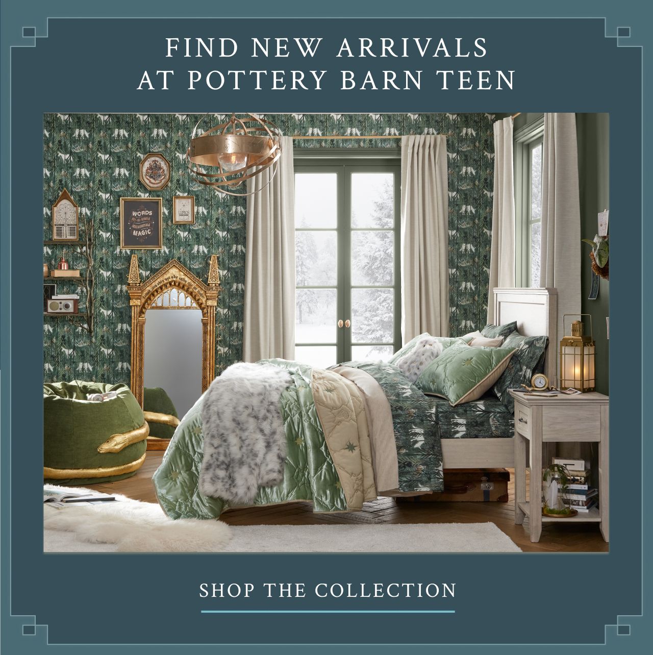 FIND NEW ARRIVALS AT POTTERY BARN TEEN