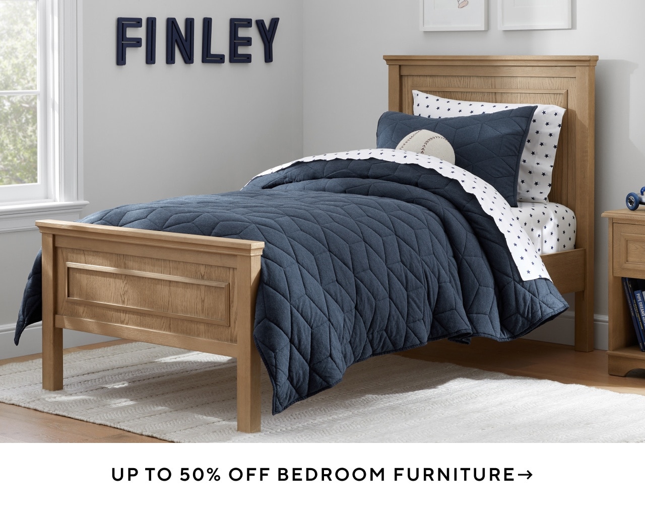 UP TO 50% OFF BEDROOM FURNITURE